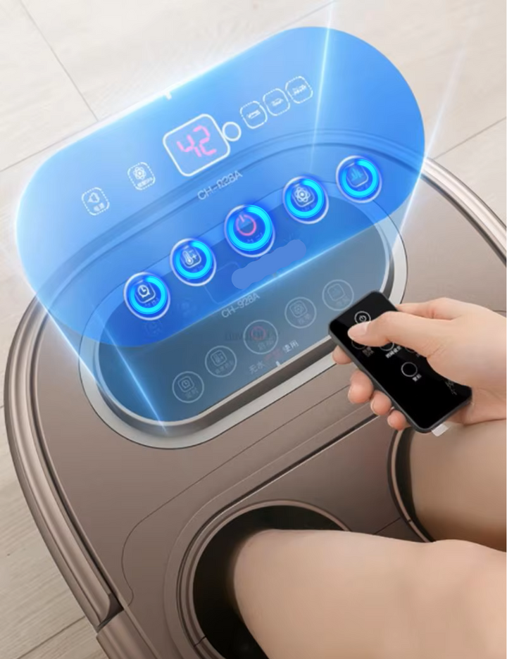 Premium Foot Spa Bath Massager with Heat 12 Rollers Digital Temperature Control Pedicure Stone Adjustable Timer Foot Soak for Home Daily Use Comfort