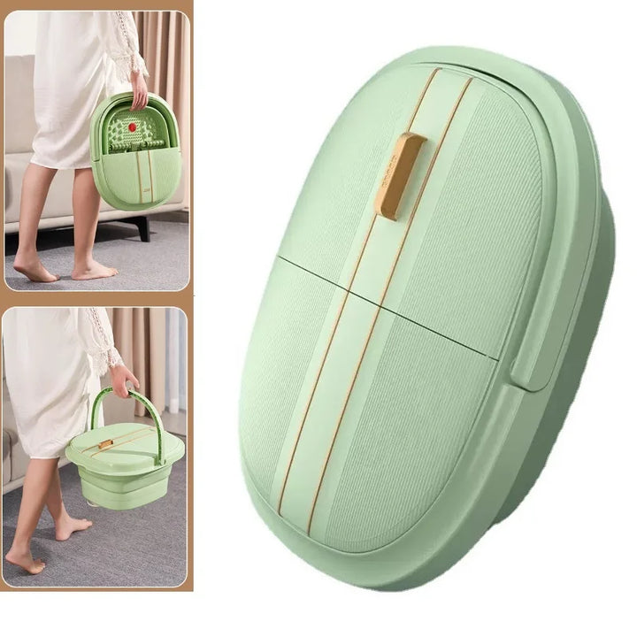 Premium Foot Spa Bath Massager with Heat 12 Rollers Digital Temperature Control Pedicure Stone Adjustable Timer Foot Soak for Home Daily Use Comfort