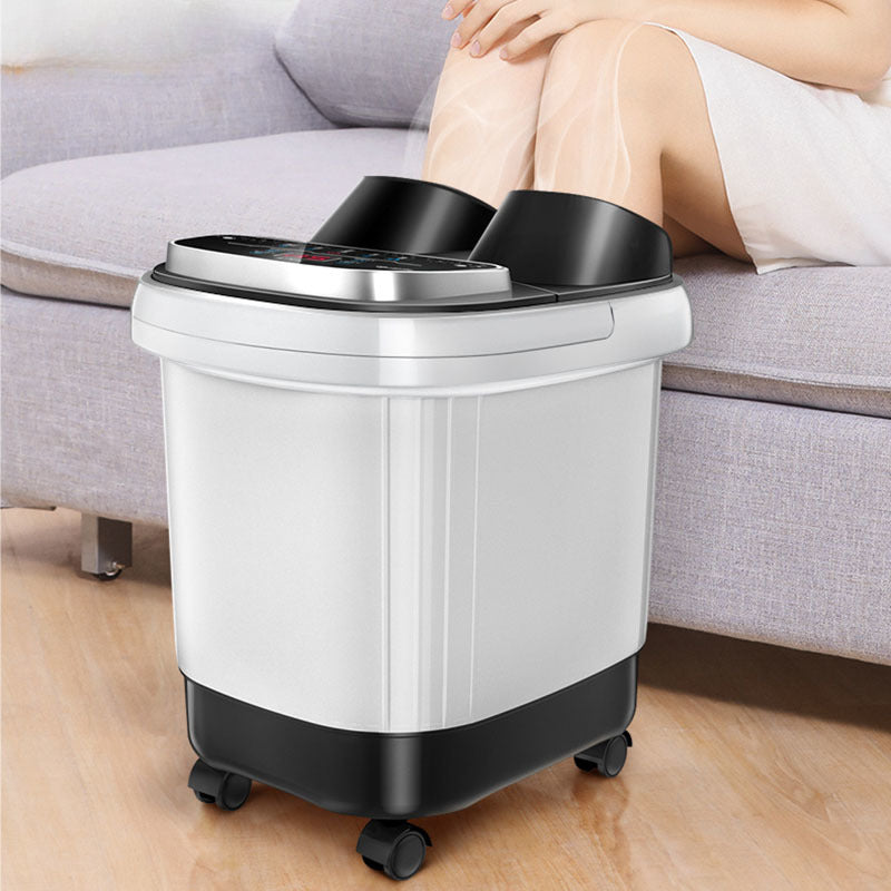 Premium Foot Spa Bath Massager with Heat 12 Rollers Digital Temperature Control Pedicure Stone Adjustable Timer Foot Soak for Home Daily Use Comfort