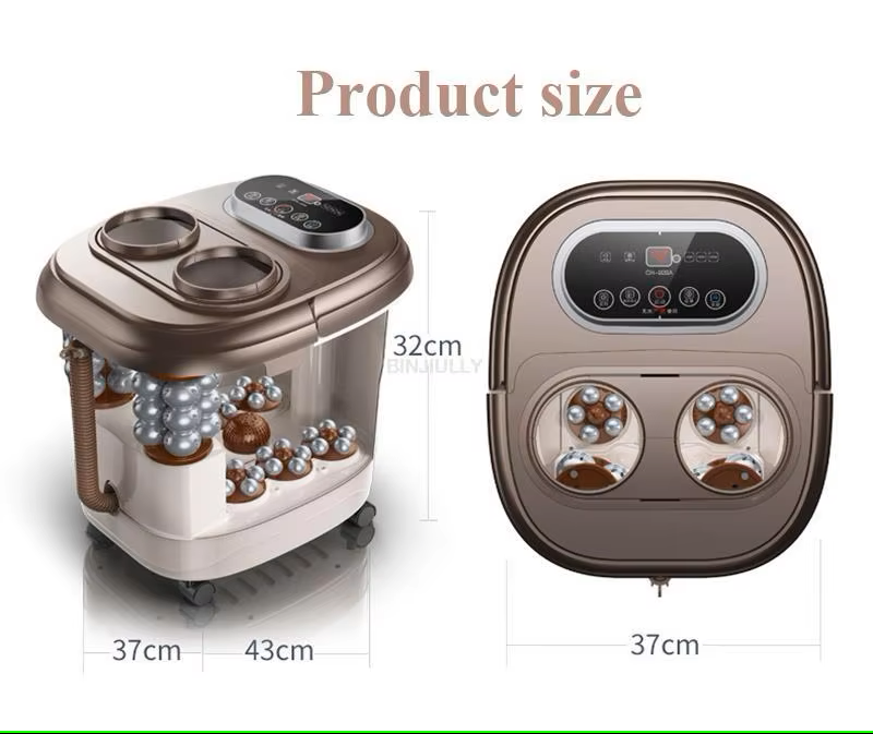 Premium Foot Spa Bath Massager with Heat 12 Rollers Digital Temperature Control Pedicure Stone Adjustable Timer Foot Soak for Home Daily Use Comfort