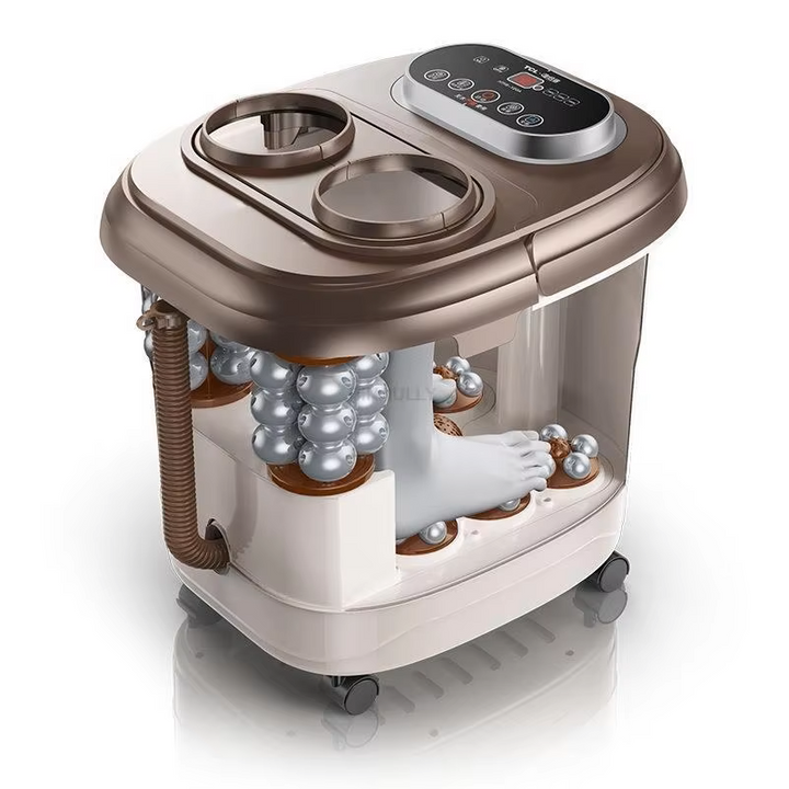 Premium Foot Spa Bath Massager with Heat 12 Rollers Digital Temperature Control Pedicure Stone Adjustable Timer Foot Soak for Home Daily Use Comfort