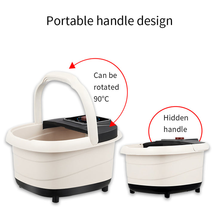 Premium Foot Spa Bath Massager with Heat 12 Rollers Digital Temperature Control Pedicure Stone Adjustable Timer Foot Soak for Home Daily Use Comfort