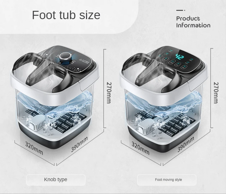 Premium Foot Spa Bath Massager with Heat 12 Rollers Digital Temperature Control Pedicure Stone Adjustable Timer Foot Soak for Home Daily Use Comfort
