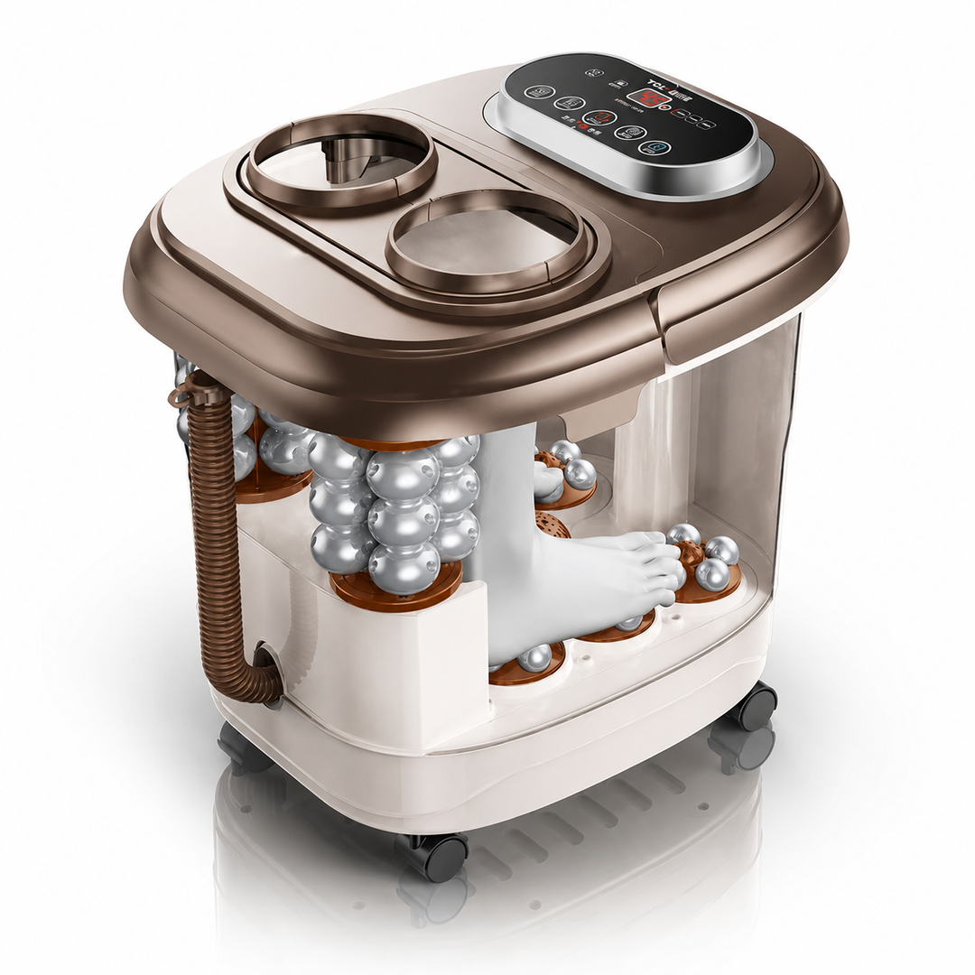 Premium Foot Spa Bath Massager with Heat 12 Rollers Digital Temperature Control Pedicure Stone Adjustable Timer Foot Soak for Home Daily Use Comfort