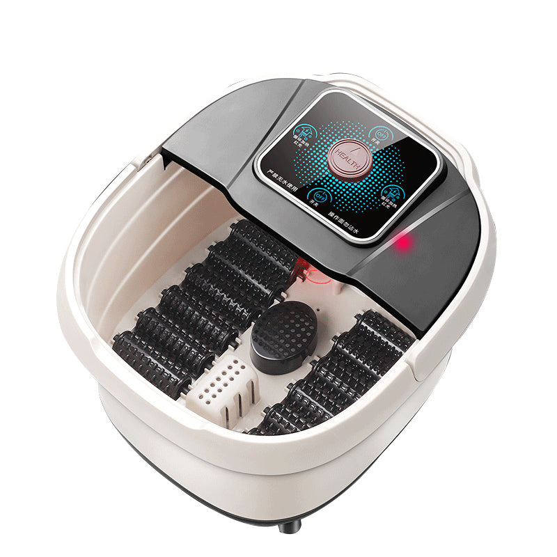Premium Foot Spa Bath Massager with Heat 12 Rollers Digital Temperature Control Pedicure Stone Adjustable Timer Foot Soak for Home Daily Use Comfort