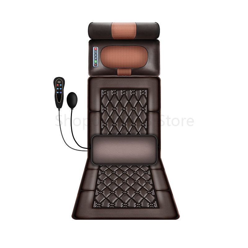 Premium Full Body Massage Mattress Electric Heating Vibration Pad 96 Nodes Graphene Heat Remote Control for Home Office Bed Sofa Daily Use Comfort