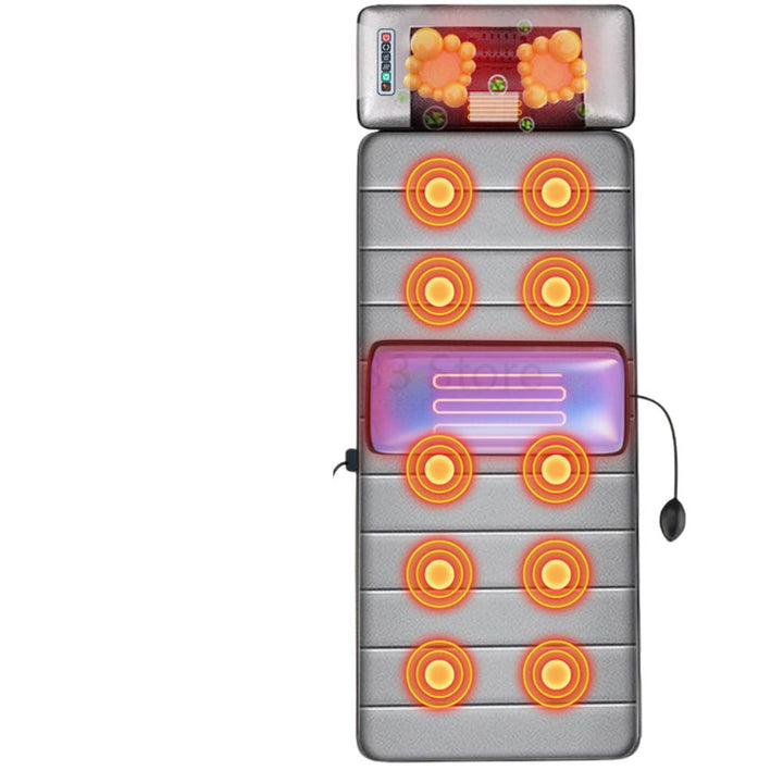Premium Full Body Massage Mattress Electric Heating Vibration Pad 96 Nodes Graphene Heat Remote Control for Home Office Bed Sofa Daily Use Comfort