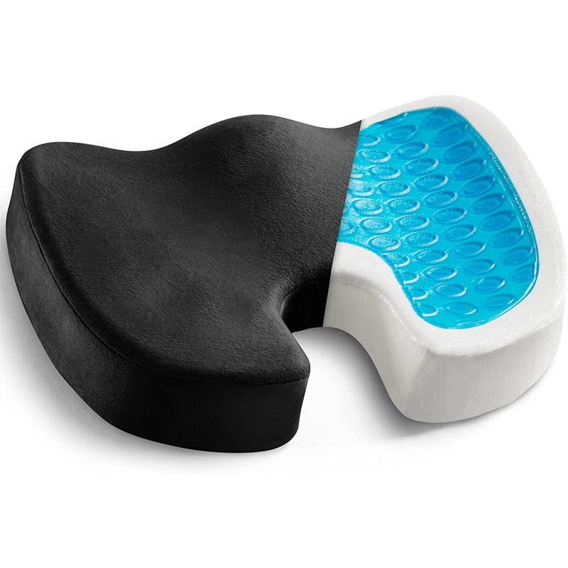 Premium Gel Memory Foam Seat Cushion Ergonomic Chair Pad Non Slip Support Cushion Breathable Washable for Office Car Home Long Sitting Daily Use Comfort