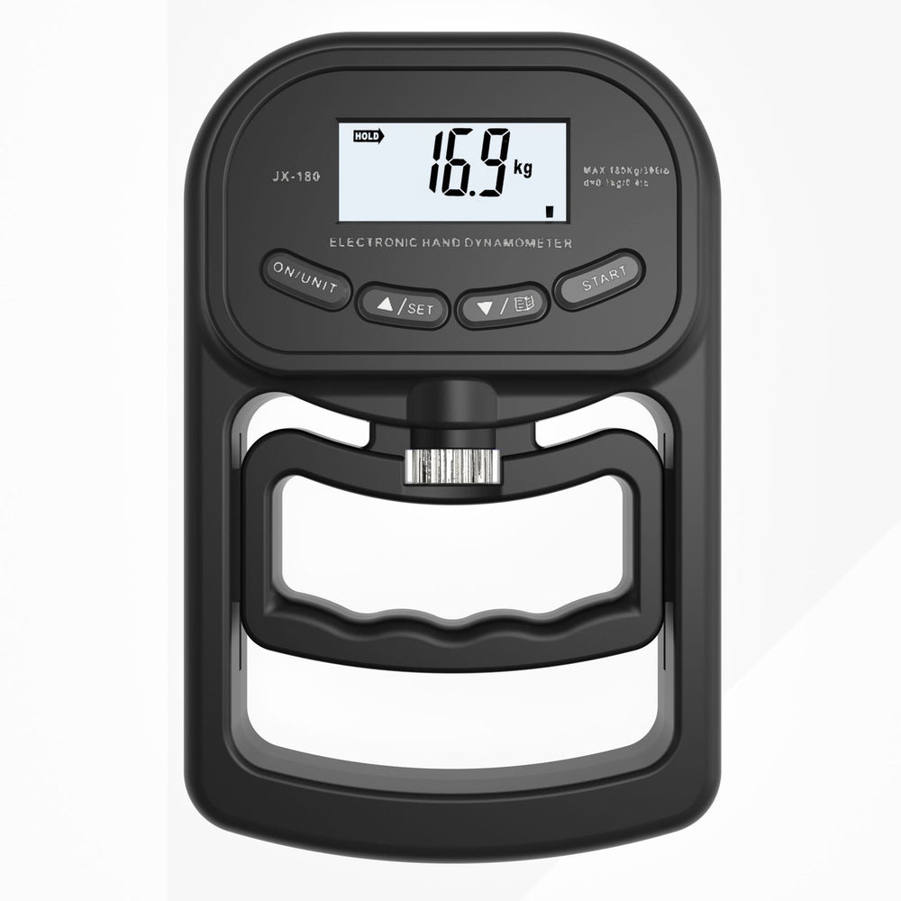 Premium Grip Strength Tester Digital Hand Dynamometer 120kg 265lbs LCD USB Rechargeable Adjustable Handle Power Meter for Sports Training Home Gym Daily Use