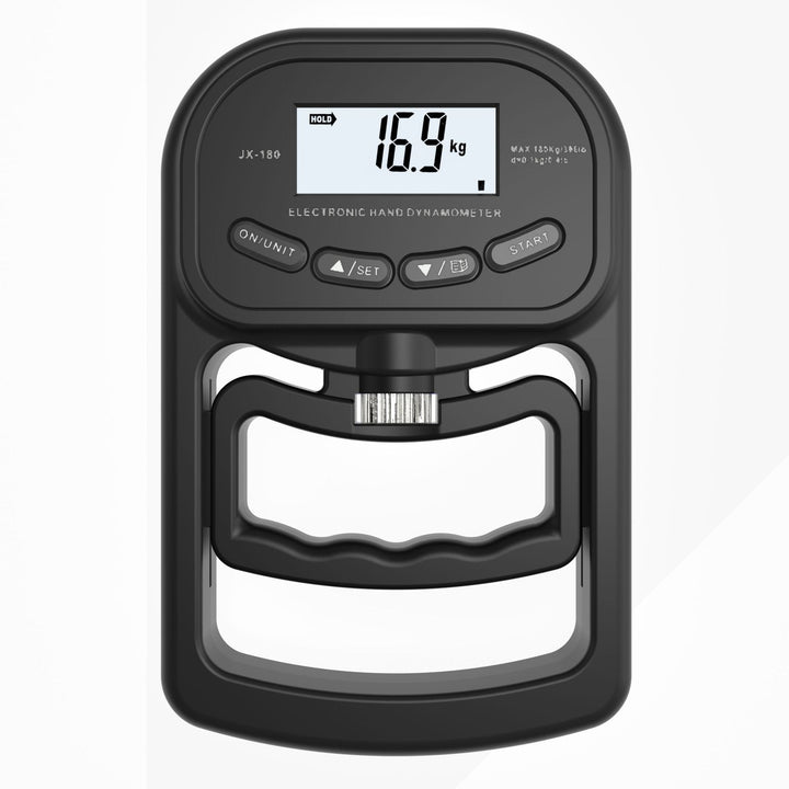 Premium Grip Strength Tester Digital Hand Dynamometer 120kg 265lbs LCD USB Rechargeable Adjustable Handle Power Meter for Sports Training Home Gym Daily Use