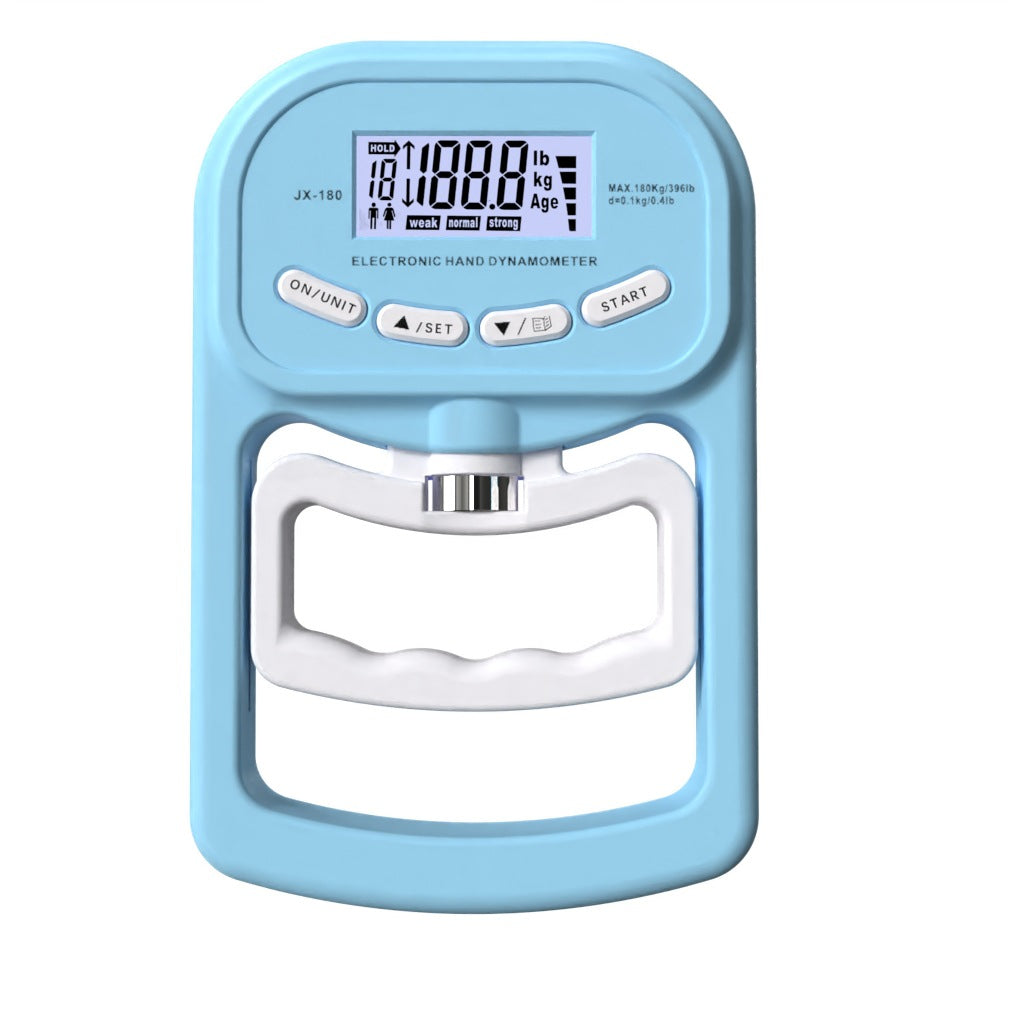 Premium Grip Strength Tester Digital Hand Dynamometer 120kg 265lbs LCD USB Rechargeable Adjustable Handle Power Meter for Sports Training Home Gym Daily Use