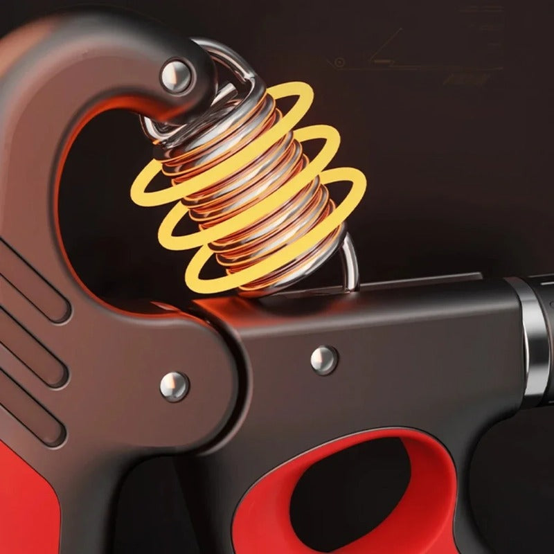 Premium Hand Grip Strengthener Adjustable 5 to 100kg with Counter Steel Spring Gripper Non Slip Handle Wrist Forearm Trainer Portable for Gym Home Daily Use