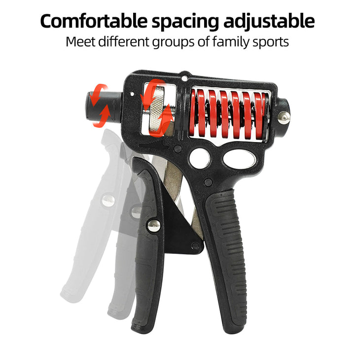 Premium Hand Grip Strengthener Adjustable 5 to 165kg Steel Spring Gripper Wrist Trainer Forearm Hand Exerciser Portable for Gym Home Travel Daily Use
