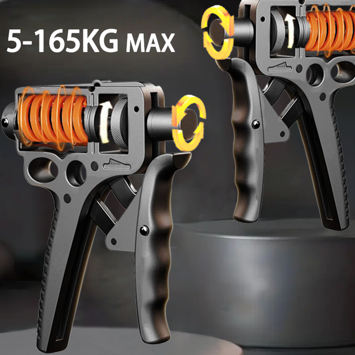 Premium Hand Grip Strengthener Adjustable 5 to 165kg Steel Spring Gripper Wrist Trainer Forearm Hand Exerciser Portable for Gym Home Travel Daily Use