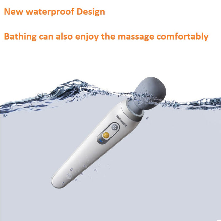 Premium Handheld Electric Massager Vibration Wand USB Rechargeable 5 Modes Cordless Muscle Massager for Neck Back Shoulders Home Gym Travel Daily Use