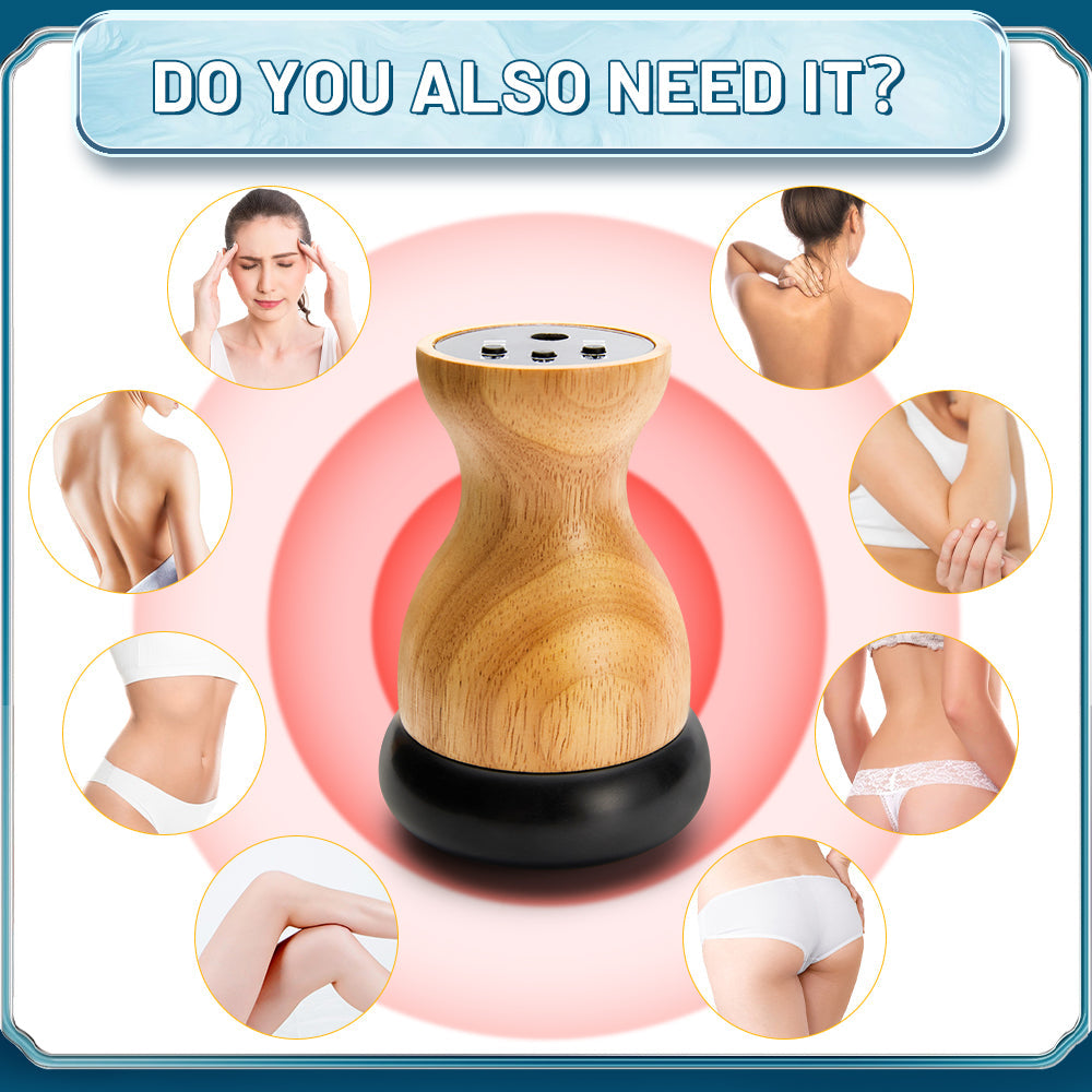 Premium Heated Gua Sha Massager Bian Stone Electric Massage Tool Adjustable Heat 45 to 75C Portable Body Massager for Back Waist Home Spa Daily Use