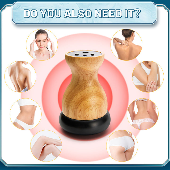 Premium Heated Gua Sha Massager Bian Stone Electric Massage Tool Adjustable Heat 45 to 75C Portable Body Massager for Back Waist Home Spa Daily Use