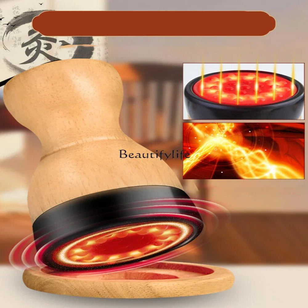 Premium Heated Gua Sha Massager Bian Stone Electric Massage Tool Adjustable Heat 45 to 75C Portable Body Massager for Back Waist Home Spa Daily Use