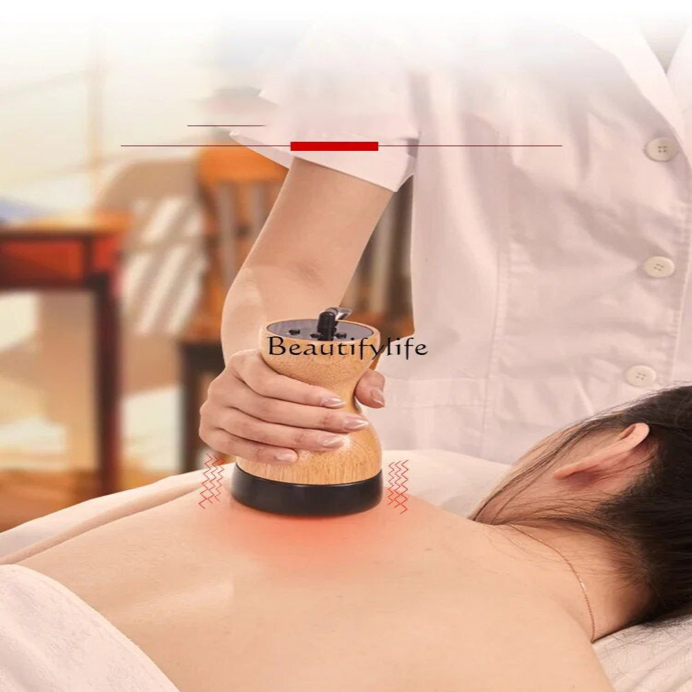 Premium Heated Gua Sha Massager Bian Stone Electric Massage Tool Adjustable Heat 45 to 75C Portable Body Massager for Back Waist Home Spa Daily Use