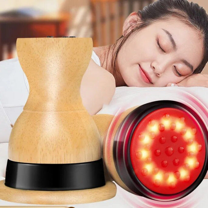 Premium Heated Gua Sha Massager Bian Stone Electric Massage Tool Adjustable Heat 45 to 75C Portable Body Massager for Back Waist Home Spa Daily Use