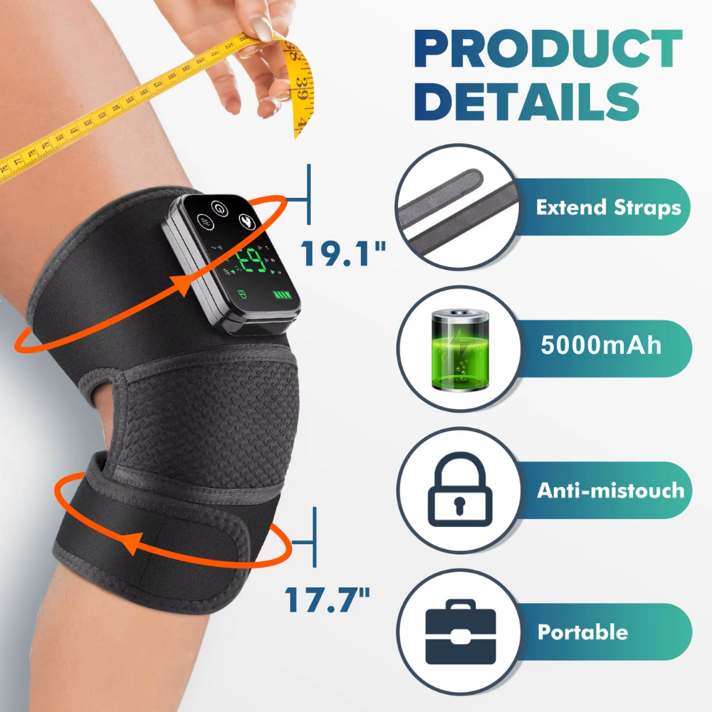 Premium Heated Shoulder Pad Vibration Massager Adjustable Heat Levels 5000mAh USB Rechargeable Shoulder Wrap for Home Gym Work Daily Use Comfort Fit