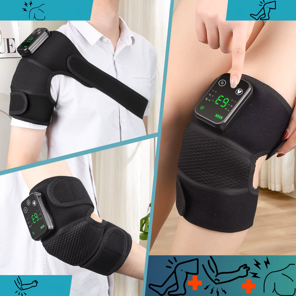 Premium Heated Shoulder Pad Vibration Massager Adjustable Heat Levels 5000mAh USB Rechargeable Shoulder Wrap for Home Gym Work Daily Use Comfort Fit