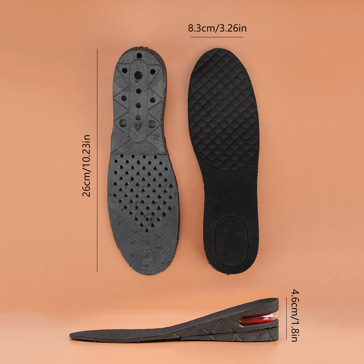 Premium Height Increase Insoles Adjustable 3 to 9cm Elevator Inserts Air Cushion EVA Shoe Lifts Unisex Insoles for Men Women Daily Use Comfort Fit