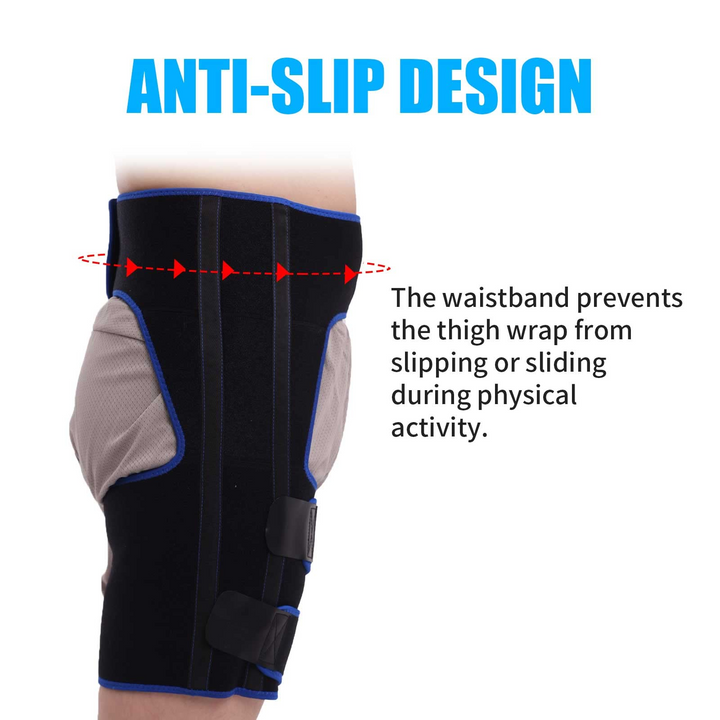 Premium Hip Support Brace Adjustable Hip Stabilizer Breathable Liner Leg Support Strap for Sports Work Daily Use Left Right Adjustable Fit