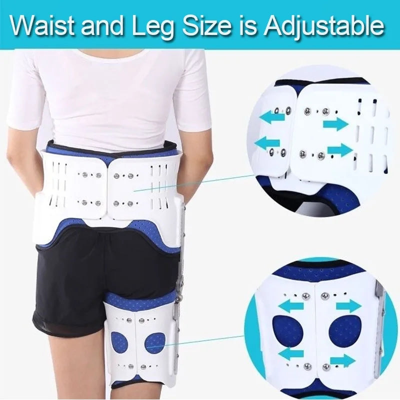 Premium Hip Support Brace Adjustable Hip Stabilizer Breathable Liner Leg Support Strap for Sports Work Daily Use Left Right Adjustable Fit