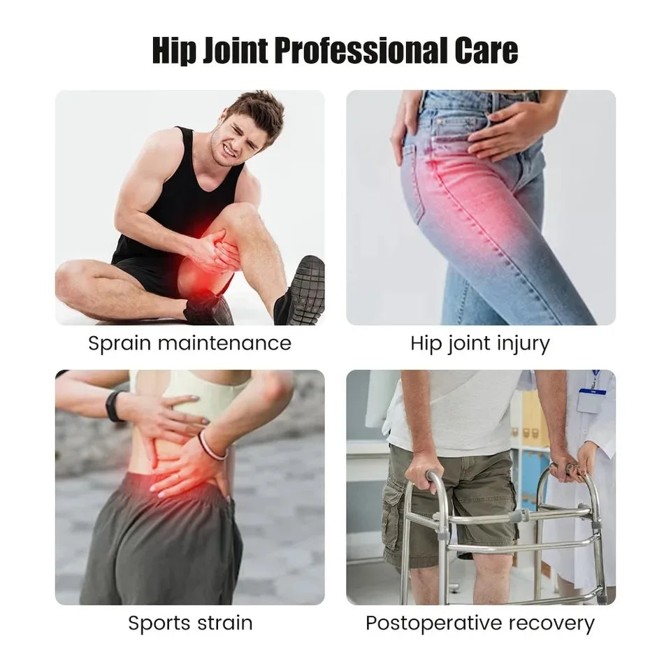 Premium Hip Support Brace Adjustable Hip Stabilizer Breathable Liner Leg Support Strap for Sports Work Daily Use Left Right Adjustable Fit