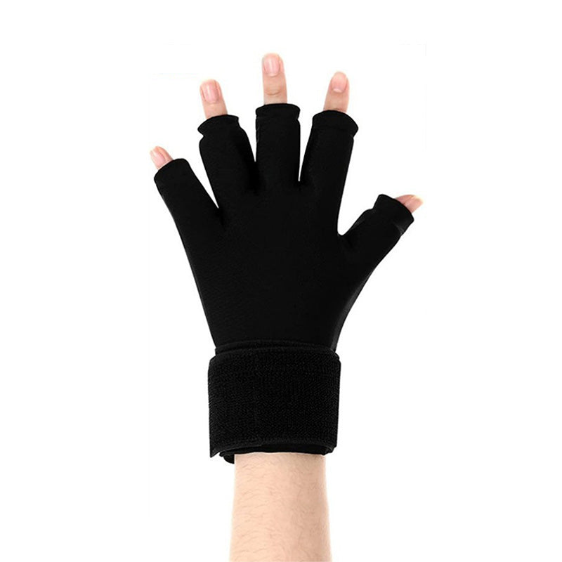 Premium Hot Cold Therapy Gloves Gel Compression Gloves Adjustable Wrist Strap Open Finger Design Reusable Ice Heat Pack for Hands Daily Use Comfort Fit