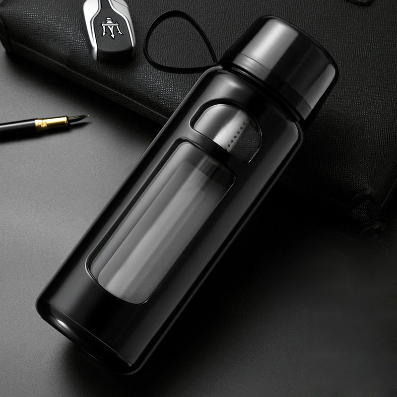 Premium Insulated Tea Cup 800ML 1000ML Double Layer Glass Bottle Water Separation Brewing Leak Proof Portable Hot Cold Drink Cup for Travel Office