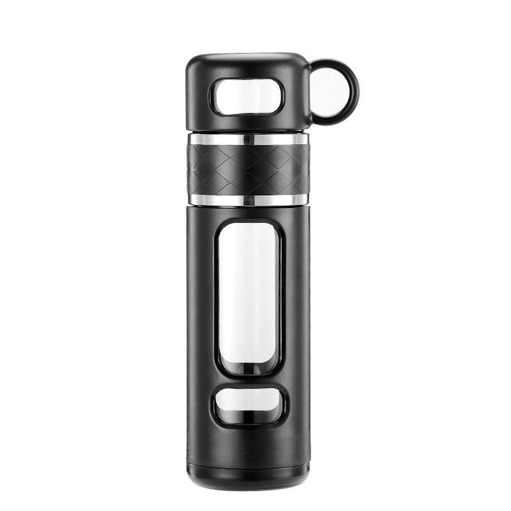 Premium Insulated Tea Cup 800ML 1000ML Double Layer Glass Bottle Water Separation Brewing Leak Proof Portable Hot Cold Drink Cup for Travel Office