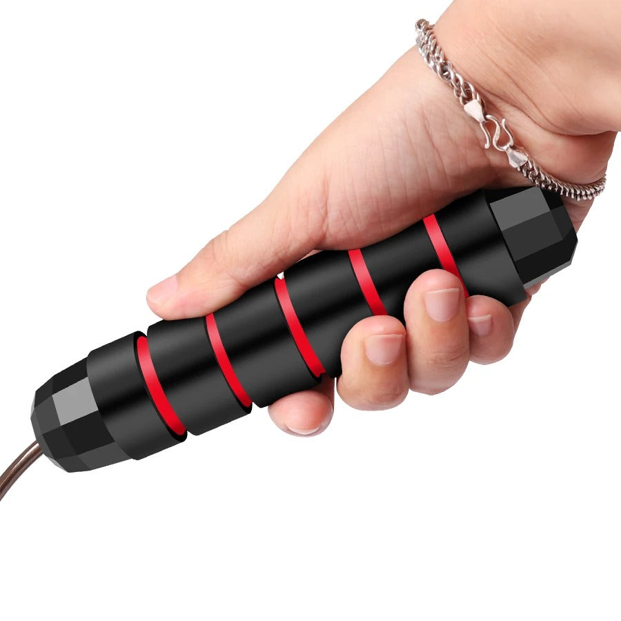 Premium Jump Rope Adjustable Speed Cable 3m Ball Bearing Tangle Free Steel Wire PVC Fitness Skipping Rope for Gym Boxing Cross Training Home Use