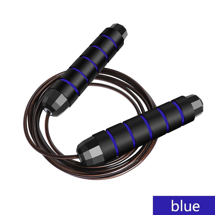 Premium Jump Rope Adjustable Speed Cable 3m Ball Bearing Tangle Free Steel Wire PVC Fitness Skipping Rope for Gym Boxing Cross Training Home Use