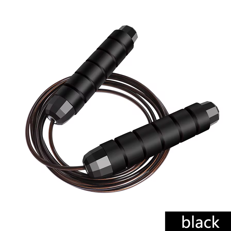 Premium Jump Rope Adjustable Speed Cable 3m Ball Bearing Tangle Free Steel Wire PVC Fitness Skipping Rope for Gym Boxing Cross Training Home Use