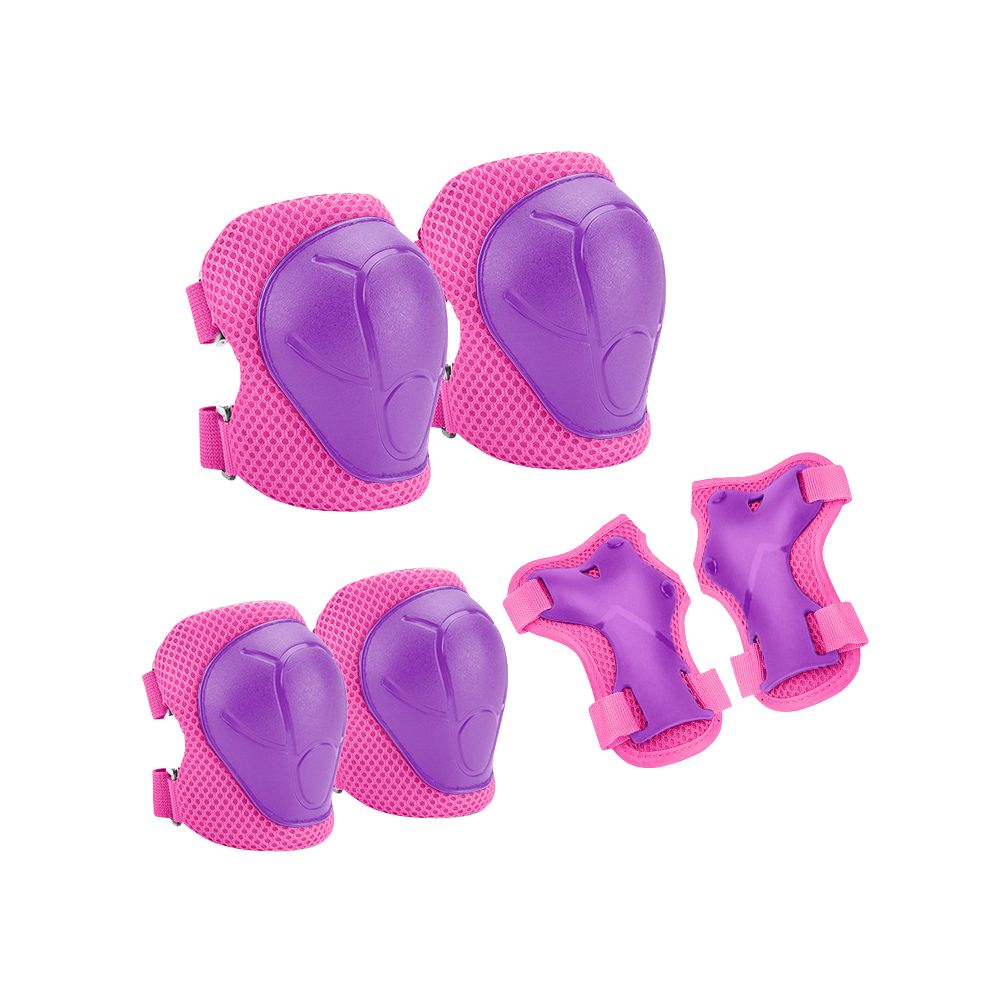 Premium Kids Protective Gear Set Knee Elbow Wrist Guards Adjustable Safety Pads 6 Piece Set for Skating Cycling Skateboard Ages 3 to 7 Boys Girls