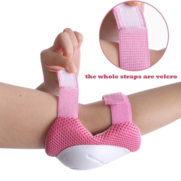 Premium Kids Protective Gear Set Knee Elbow Wrist Guards Adjustable Safety Pads 6 Piece Set for Skating Cycling Skateboard Ages 3 to 7 Boys Girls