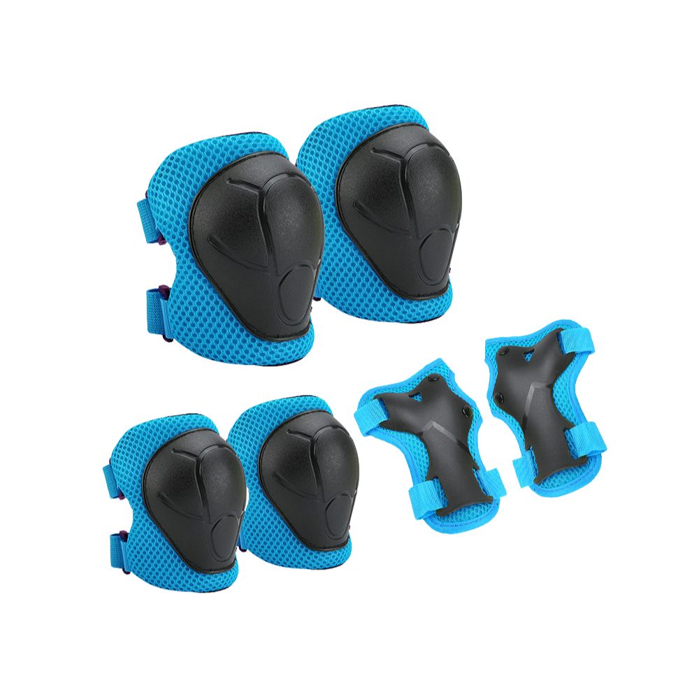 Premium Kids Protective Gear Set Knee Elbow Wrist Guards Adjustable Safety Pads 6 Piece Set for Skating Cycling Skateboard Ages 3 to 7 Boys Girls