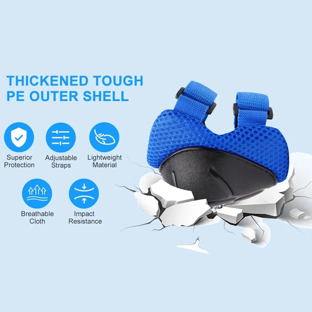 Premium Kids Protective Gear Set Knee Elbow Wrist Guards Adjustable Safety Pads 6 Piece Set for Skating Cycling Skateboard Ages 3 to 7 Boys Girls