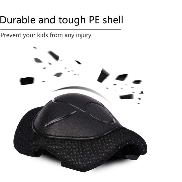 Premium Kids Protective Gear Set Knee Elbow Wrist Guards Adjustable Safety Pads 6 Piece Set for Skating Cycling Skateboard Ages 3 to 7 Boys Girls