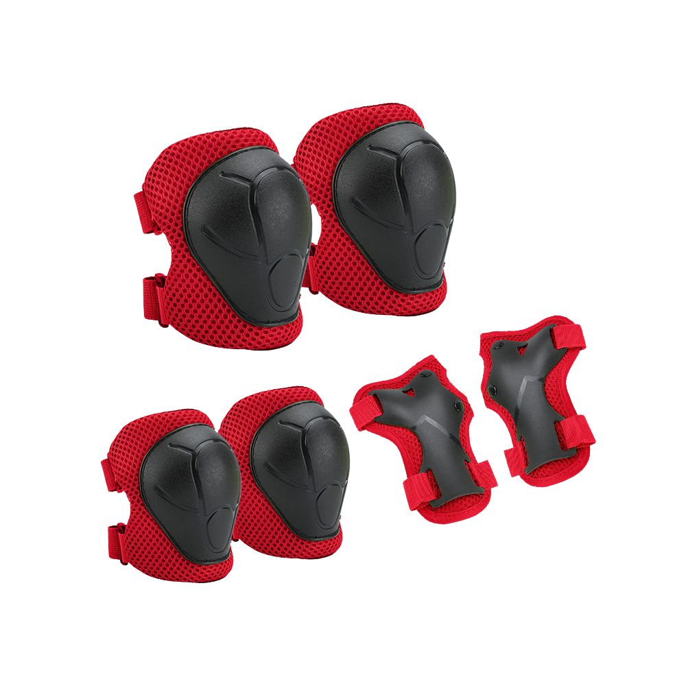Premium Kids Protective Gear Set Knee Elbow Wrist Guards Adjustable Safety Pads 6 Piece Set for Skating Cycling Skateboard Ages 3 to 7 Boys Girls