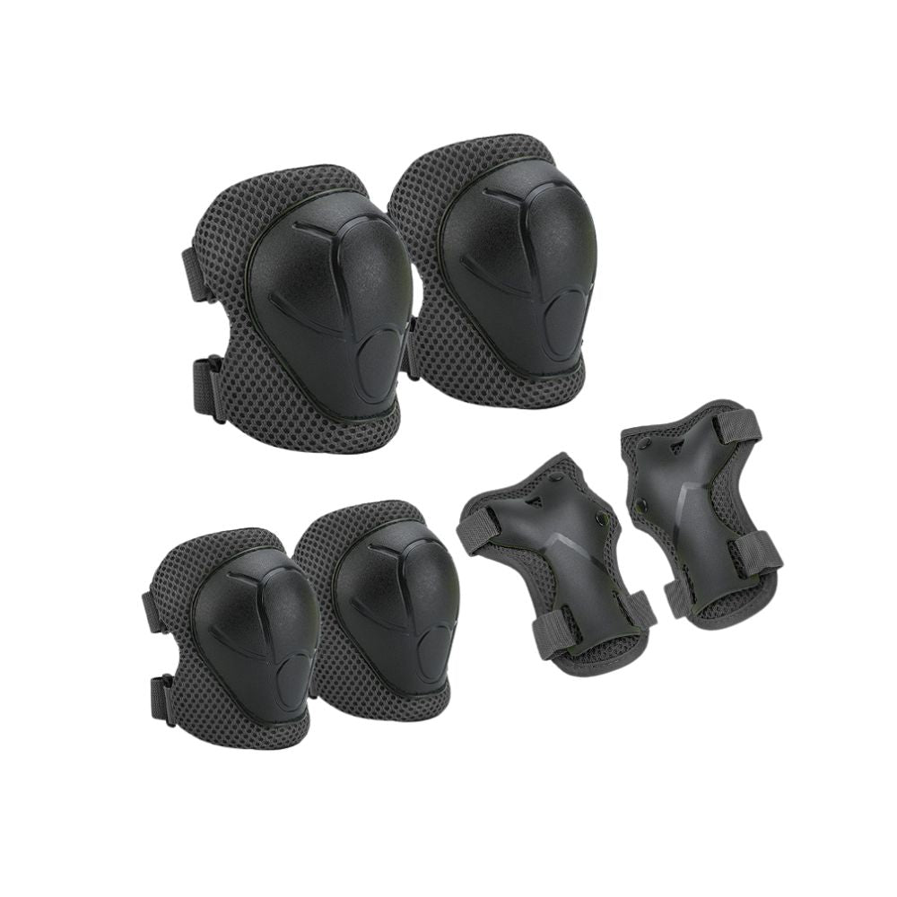 Premium Kids Protective Gear Set Knee Elbow Wrist Guards Adjustable Safety Pads 6 Piece Set for Skating Cycling Skateboard Ages 3 to 7 Boys Girls