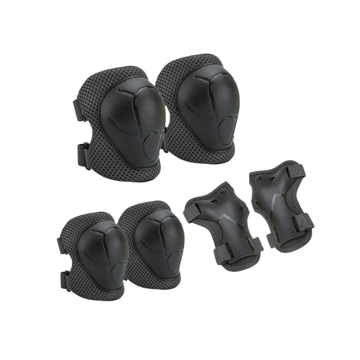Premium Kids Protective Gear Set Knee Elbow Wrist Guards Adjustable Safety Pads 6 Piece Set for Skating Cycling Skateboard Ages 3 to 7 Boys Girls