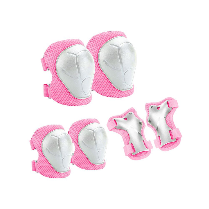 Premium Kids Protective Gear Set Knee Elbow Wrist Guards Adjustable Safety Pads 6 Piece Set for Skating Cycling Skateboard Ages 3 to 7 Boys Girls