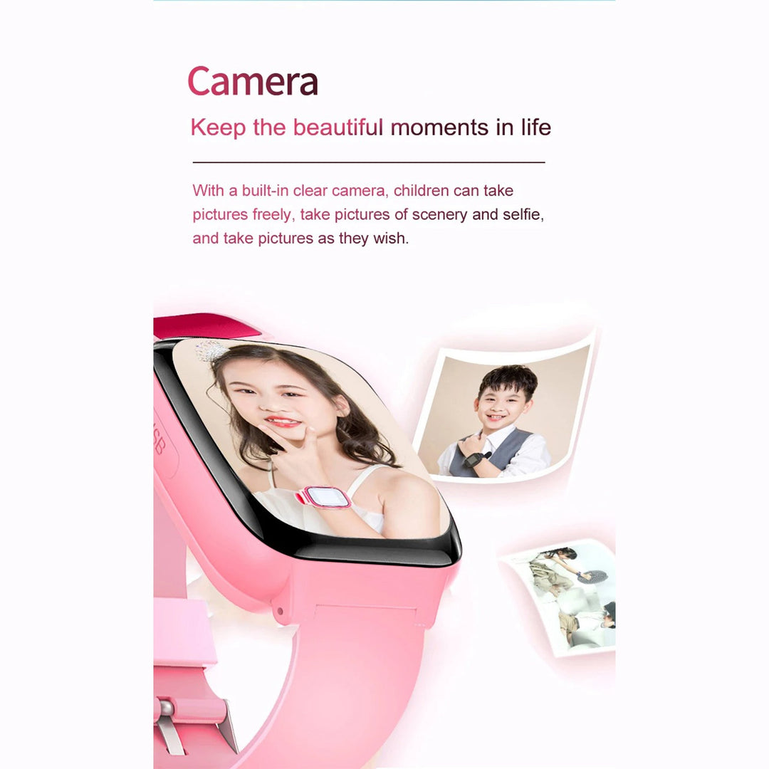 Premium Kids Smartwatch 4G Video Voice Calls GPS Tracker 1.69 Inch HD IP67 WiFi Bluetooth 8GB Android iOS Compatible Activity Tracker Safety Features