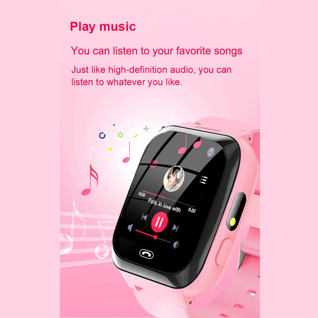 Premium Kids Smartwatch 4G Video Voice Calls GPS Tracker 1.69 Inch HD IP67 WiFi Bluetooth 8GB Android iOS Compatible Activity Tracker Safety Features