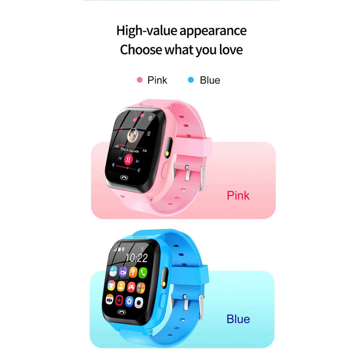 Premium Kids Smartwatch 4G Video Voice Calls GPS Tracker 1.69 Inch HD IP67 WiFi Bluetooth 8GB Android iOS Compatible Activity Tracker Safety Features