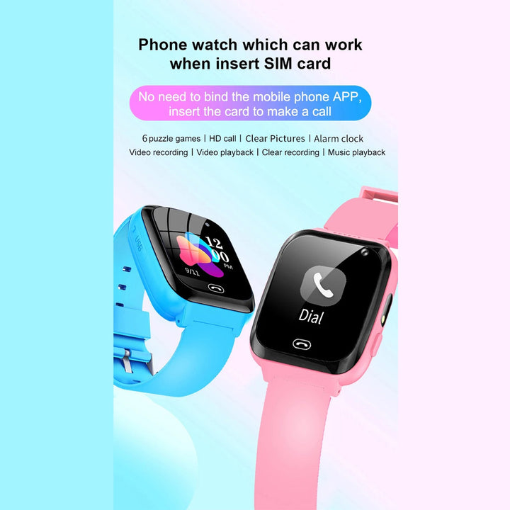 Premium Kids Smartwatch 4G Video Voice Calls GPS Tracker 1.69 Inch HD IP67 WiFi Bluetooth 8GB Android iOS Compatible Activity Tracker Safety Features