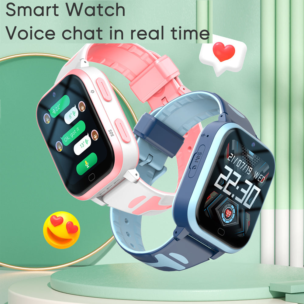 Premium Kids Smartwatch 4G Video Voice Calls GPS Tracker 1.69 Inch HD IP67 WiFi Bluetooth 8GB Android iOS Compatible Activity Tracker Safety Features